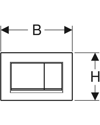 Клавиша смыва Geberit Sigma 30 NEW 115.883.DW.1 Черный глянцевый