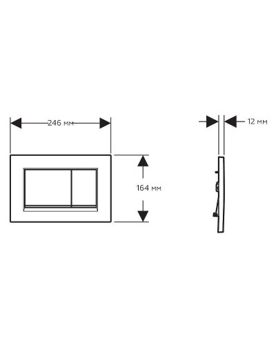 Клавиша смыва Geberit Sigma 30 NEW 115.883.01.1 Белый матовый