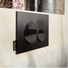 Клавиша смыва Jacob Delafon E20859-7-BMT Черная матовая Черная глянцевая