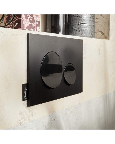 Клавиша смыва Jacob Delafon E20859-7-BMT Черная матовая Черная глянцевая