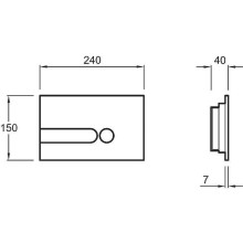 Клавиша смыва Jacob Delafon E4326-00 Белая