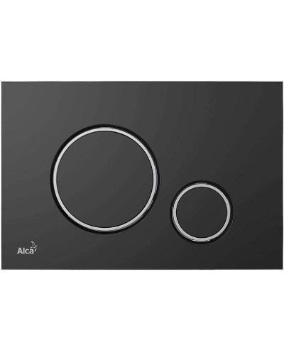 Клавиша смыва Alcaplast M778 Черная матовая Хром