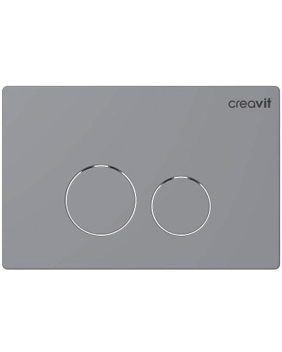 Клавиша смыва Creavit Terra GP9002.00 Серая матовая
