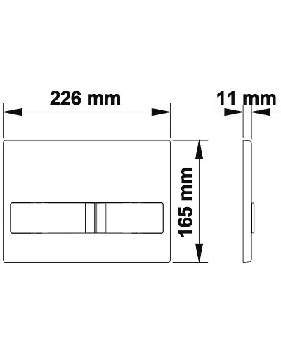 Клавиша смыва Koller Pool Neon KP-226-002 Хром