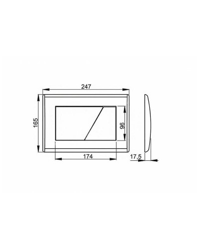 Клавиша смыва Alcaplast M171 Хром глянцевая