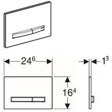Клавиша смыва Geberit Sigma 50 115.671.DW.2 Черный