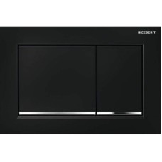 Клавиша смыва Geberit Omega 30 115.080.KM.1 Черная Хром глянцевый