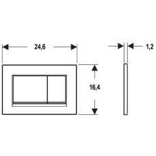 Клавиша смыва Geberit Sigma 30 115.883.16.1 Черный матовый