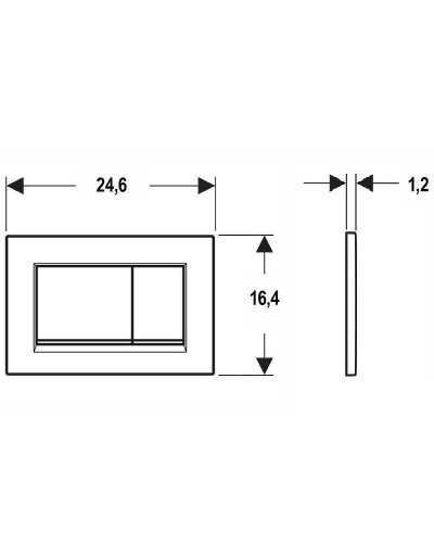 Клавиша смыва Geberit Sigma 30 115.883.16.1 Черный матовый