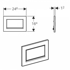 Клавиша смыва Geberit Sigma 30 115.893.KY.1 Хром глянцевый