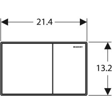 Клавиша смыва Geberit Sigma 60 115.640.GH.1 Хром