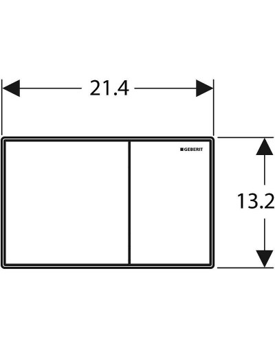 Клавиша смыва Geberit Sigma 60 115.640.GH.1 Хром