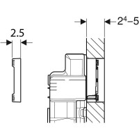 Клавиша смыва Geberit Sigma 60 115.640.GH.1 Хром