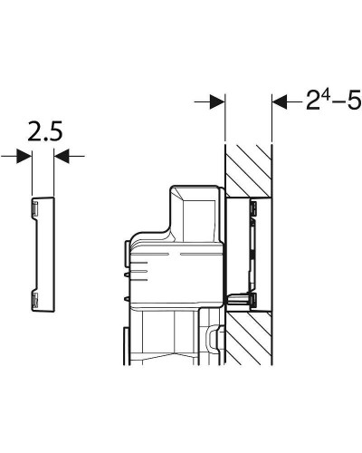 Клавиша смыва Geberit Sigma 60 115.640.GH.1 Хром
