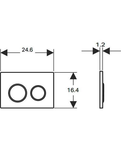 Клавиша смыва Geberit Sigma 20 115.882.16.1 Черная матовая