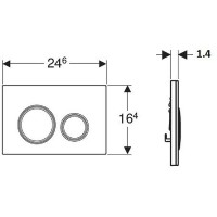 Клавиша смыва Geberit Sigma 21 115.651.SJ.1 Черная