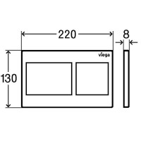 Клавиша смыва Viega Prevista Visign for Style 21 8611.1 773236 Хром