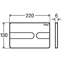 Клавиша смыва Viega Prevista Visign for Style 23 8613.1 773175 Черный насыщенный