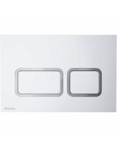 Клавиша смыва Ravak Twin Flat X01739 Сатин