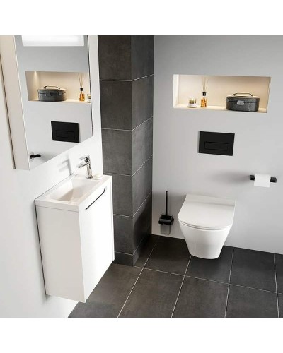 Клавиша смыва Ravak Uni Slim X01744 Черная матовая