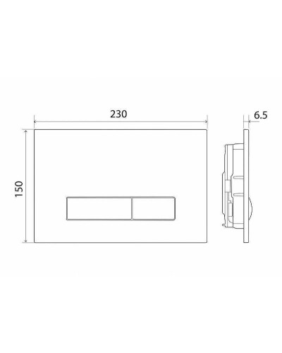 Клавиша смыва BelBagno Genova BB018-GV-BIANCO Белая