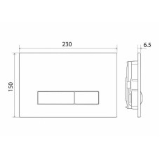 Клавиша смыва BelBagno Genova BB019-GV-CHROME Хром глянцевый