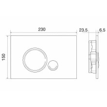 Клавиша смыва BelBagno Sfera BB018-SR-ORO Золото