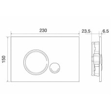 Клавиша смыва BelBagno Sfera BB015-SR-CHROME Хром глянцевый