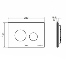Клавиша смыва Toto SG E00022T Белая