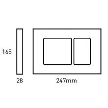 Клавиша смыва Bocchi Cesano 8200-0030 Хром матовая