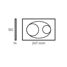 Клавиша смыва Bocchi Savio 8200-0012 Белая глянцевая