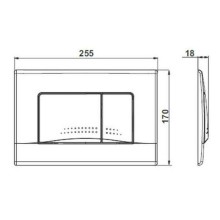Клавиша смыва Roca Active 32B 8901130B1 Хром глянцевый