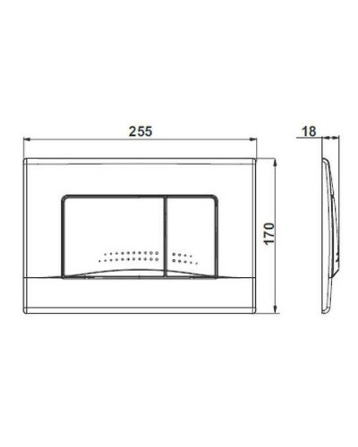 Клавиша смыва Roca Active 32B 8901130B1 Хром глянцевый