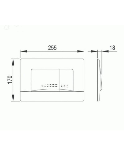 Клавиша смыва Pestan 40006360 Active Белая глянцевая