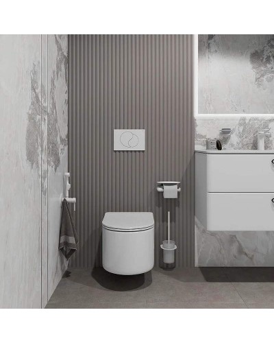 Клавиша смыва Iddis Unifix UNI02MWi77 Белая