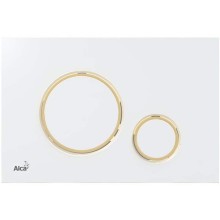 Клавиша смыва Alcaplast Thin M775 Белая Золото