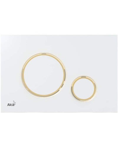 Клавиша смыва Alcaplast Thin M775 Белая Золото