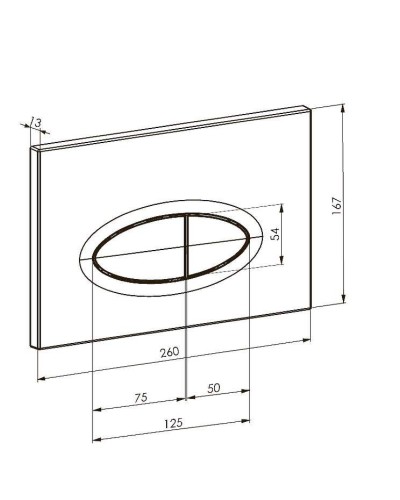 Клавиша смыва Boheme 665-CR Хром