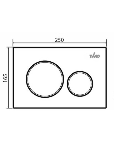 Клавиша смыва Timo Kulo FP-001W Белая