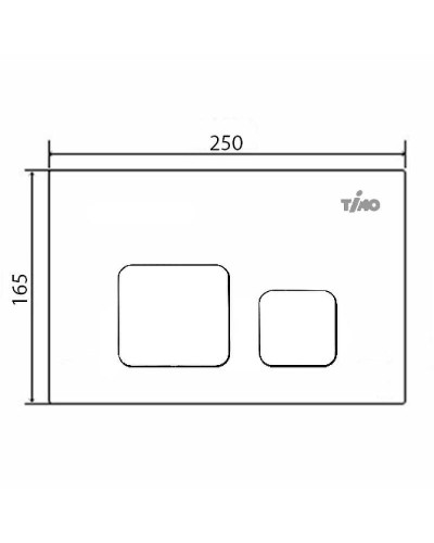 Клавиша смыва Timo Soli FP-002MB Черная матовая