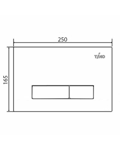 Клавиша смыва Timo Inari FP-003 Хром