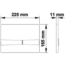 Клавиша смыва Koller Pool Integro Cosmo KP-229-002 Хром