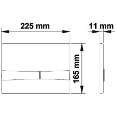 Клавиша смыва Koller Pool Integro Cosmo KP-229-002 Хром