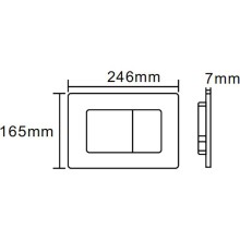 Клавиша смыва Cerutti SPA CR02BK Черная матовая