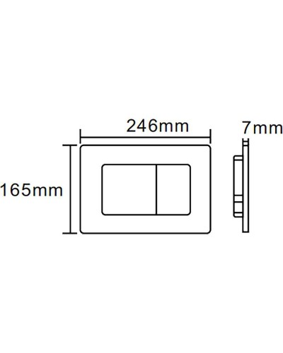Клавиша смыва Cerutti SPA CR02WH Белая матовая