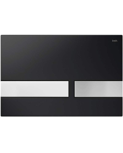 Клавиша смыва Iddis Unifix UNI06BCi77 Черная матовая Хром