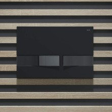 Клавиша смыва Iddis Unifix UNI06BCi77 Черная матовая Хром