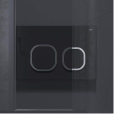 Клавиша смыва Iddis Uniglass UNG01BCi77 Черная Хром