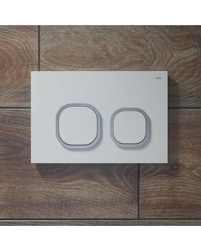 Клавиша смыва Iddis Uniglass UNG01WCi77 Белая Хром