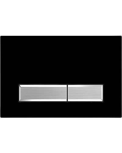 Клавиша смыва Aquatek Slim KDI-0000026 Черная матовая Никель